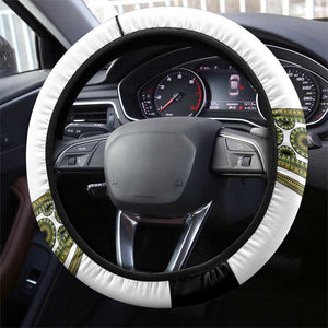 Africa Steering Wheel Cover African Dashiki Royal Green Version