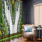 Africa Window Curtain African Dashiki Royal Green Version