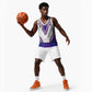 Africa Basketball Jersey African Dashiki Royal Purple Version - African Pride