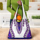 Africa Grocery Bag African Dashiki Royal Purple Version