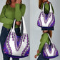 Africa Grocery Bag African Dashiki Royal Purple Version