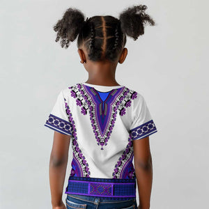 Africa Kid T shirt African Dashiki Royal Purple Version