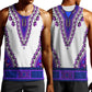 Africa Men Tank Top African Dashiki Royal Purple Version