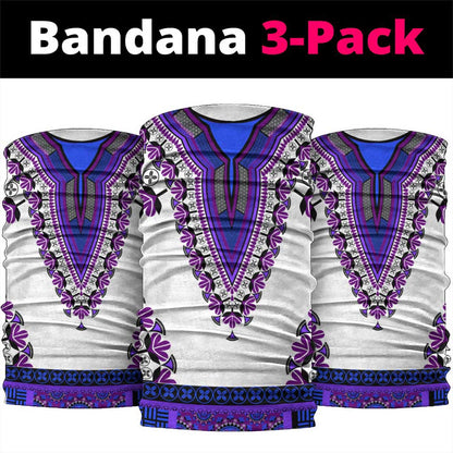 Africa Neck Gaiter African Dashiki Royal Purple Version LT14