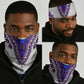 Africa Neck Gaiter African Dashiki Royal Purple Version LT14