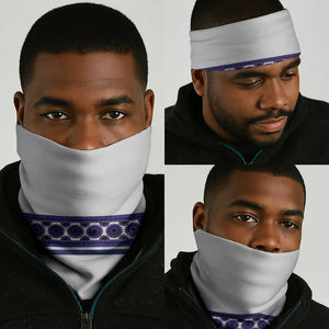 Africa Neck Gaiter African Dashiki Royal Purple Version - African Pride