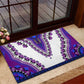 Africa Rubber Doormat African Dashiki Royal Purple Version