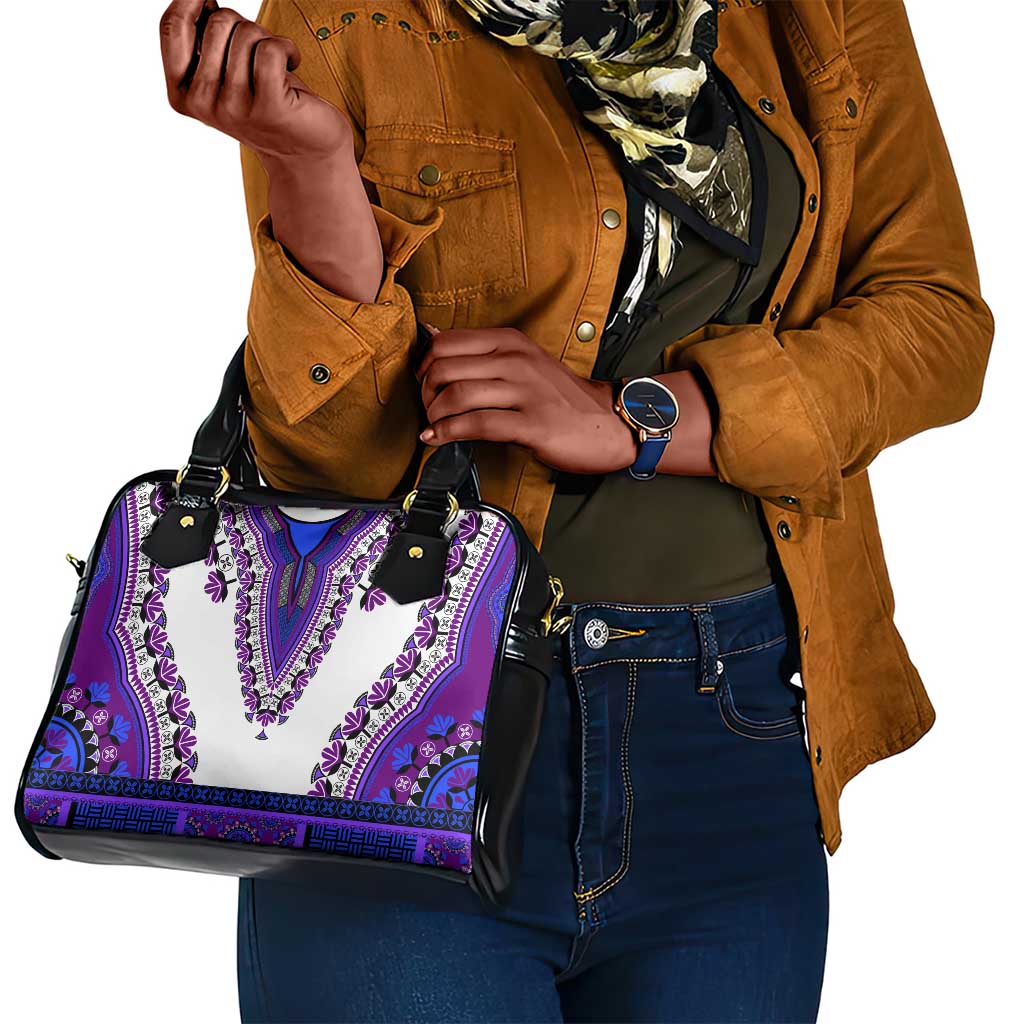Africa Shoulder Handbag African Dashiki Royal Purple Version
