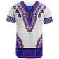 Africa T shirt African Dashiki Royal Purple Version