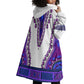 Africa Wearable Blanket Hoodie African Dashiki Royal Purple Version