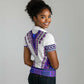 Africa Women Polo Shirt African Dashiki Royal Purple Version