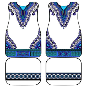 Africa Car Mats African Dashiki Royal Blue Version