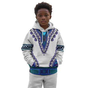 Africa Kid Hoodie African Dashiki Royal Blue Version