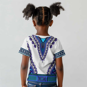 Africa Kid T shirt African Dashiki Royal Blue Version