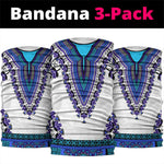 Africa Neck Gaiter African Dashiki Royal Blue Version LT14