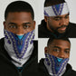 Africa Neck Gaiter African Dashiki Royal Blue Version LT14