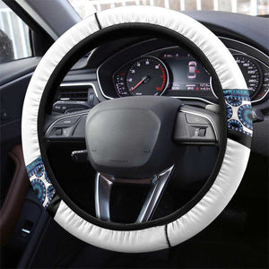 Africa Steering Wheel Cover African Dashiki Royal Blue Version
