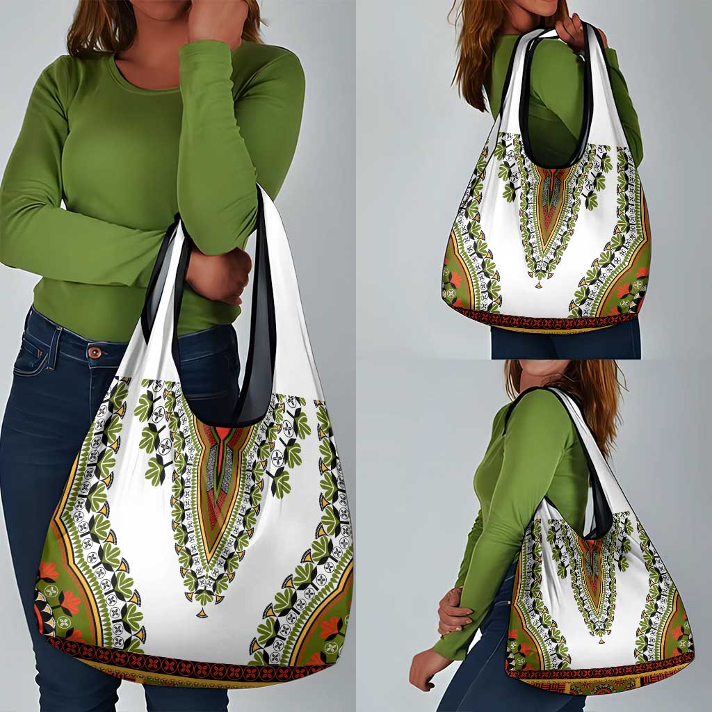 Africa Grocery Bag African Dashiki Royal Gold Version