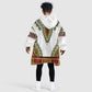 Africa KId Wearable Blanket Hoodie African Dashiki Royal Gold Version