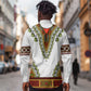 Africa Long Sleeve Button Shirt African Dashiki Royal Gold Version