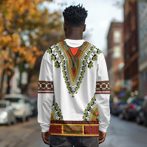 Africa Long Sleeve Shirt African Dashiki Royal Gold Version LT14