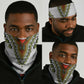 Africa Neck Gaiter African Dashiki Royal Gold Version LT14