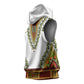 Africa Sleeveless Hoodie African Dashiki Royal Gold Version - African Pride