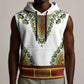 Africa Sleeveless Hoodie African Dashiki Royal Gold Version - African Pride