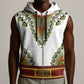 Africa Sleeveless Zip Hoodie African Dashiki Royal Gold Version - African Pride