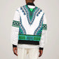 Africa Bomber Jacket African Dashiki Royal Turquoise Version