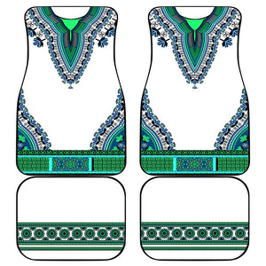 Africa Car Mats African Dashiki Royal Turquoise Version