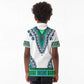 Africa Kid Polo Shirt African Dashiki Royal Turquoise Version
