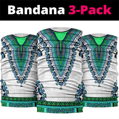 Africa Neck Gaiter African Dashiki Royal Turquoise Version LT14