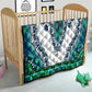 Africa Quilt African Dashiki Royal Turquoise Version