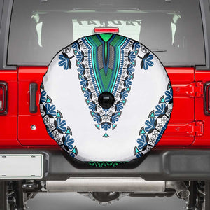 Africa Spare Tire Cover African Dashiki Royal Turquoise Version