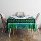 Africa Tablecloth African Dashiki Royal Turquoise Version