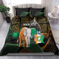 Personalized Cote dIvoire Independence Day Bedding Set Ivory Coast Elephant African Pattern