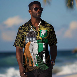 Personalized Cote dIvoire Independence Day Hawaiian Shirt Ivory Coast Elephant African Pattern