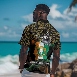 Personalized Cote dIvoire Independence Day Hawaiian Shirt Ivory Coast Elephant African Pattern