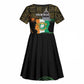 Personalized Cote dIvoire Independence Day Kid Short Sleeve Dress Ivory Coast Elephant African Pattern