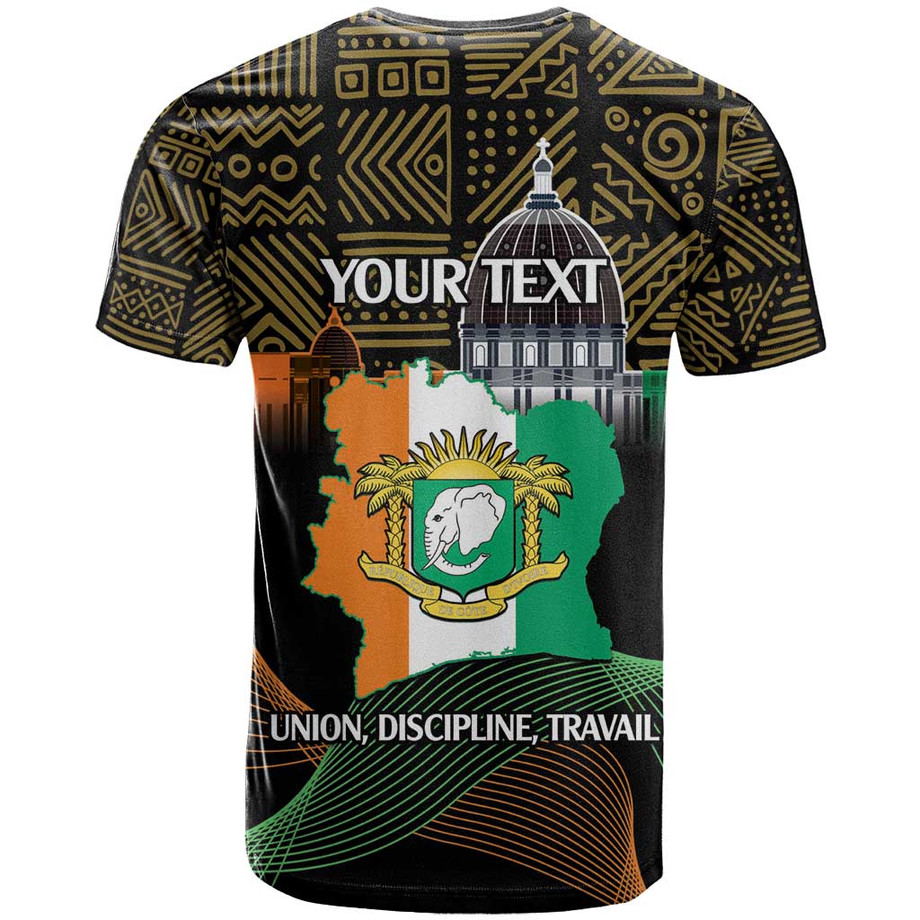 Personalized Cote dIvoire Independence Day T shirt Ivory Coast Elephant African Pattern