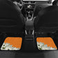 Personalized Ivory Coast Independence Day Car Mats Ornithogalum Arabicum Happy 64 Years Anniversary