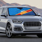 DR Congo Basketball Custom Auto Sun Shade 2026 Go Leopards