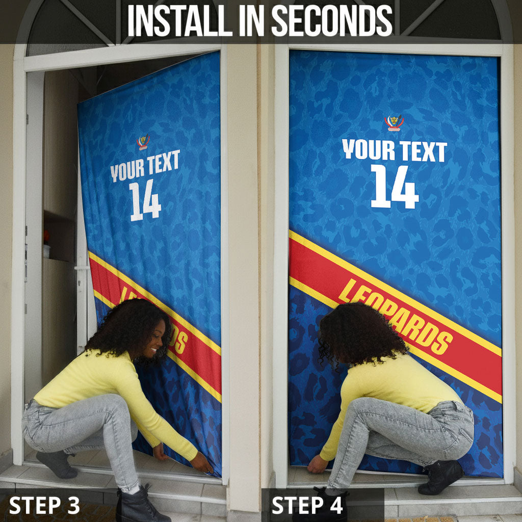DR Congo Basketball Custom Door Cover 2026 Go Leopards