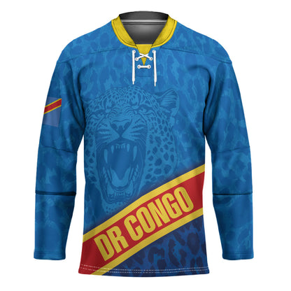 DR Congo Basketball Custom Hockey Jersey 2026 Go Leopards
