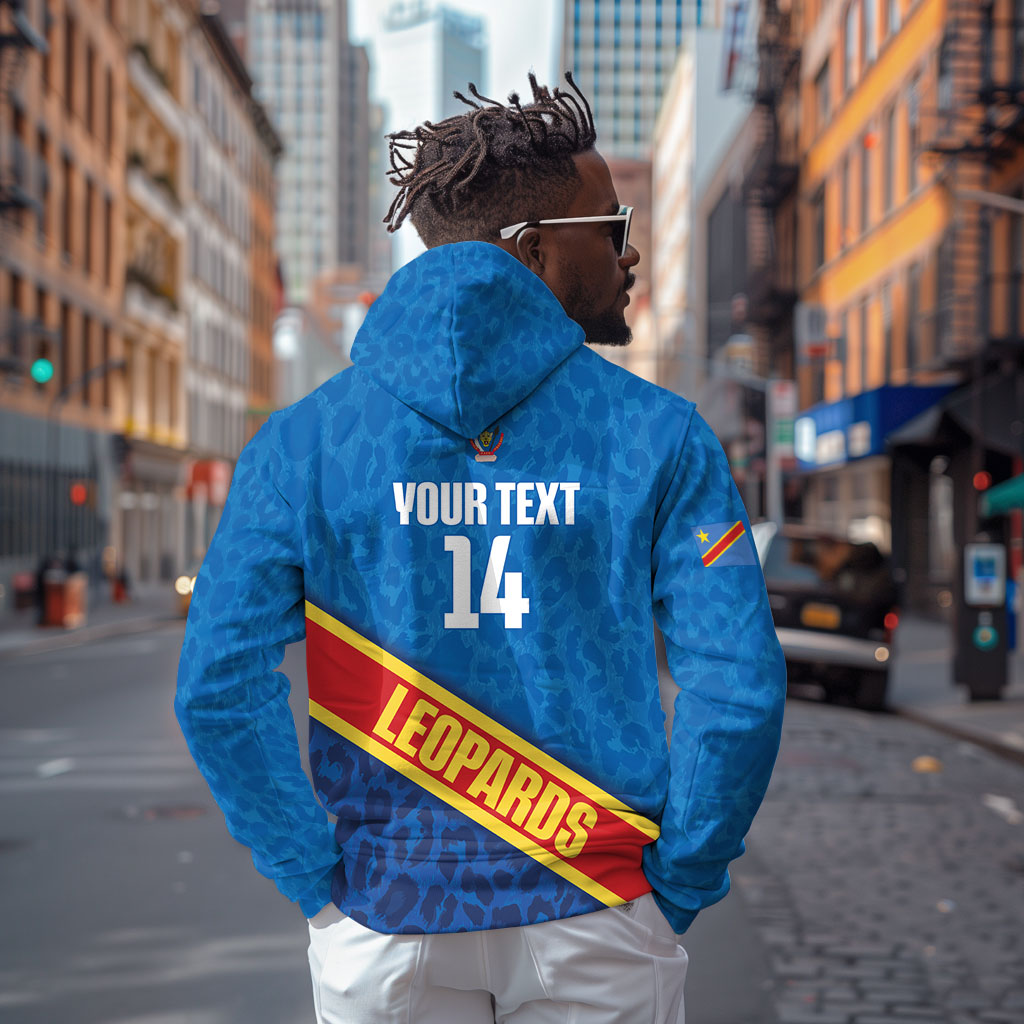 DR Congo Basketball Custom Hoodie 2026 Go Leopards