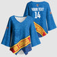 DR Congo Basketball Custom Kimono Sleeve Blouse 2026 Go Leopards