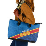 DR Congo Basketball Custom Leather Tote Bag 2026 Go Leopards