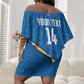 DR Congo Basketball Custom Off Shoulder Short Dress 2026 Go Leopards
