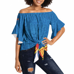 DR Congo Basketball Custom Off Shoulder Wrap Waist Top 2026 Go Leopards